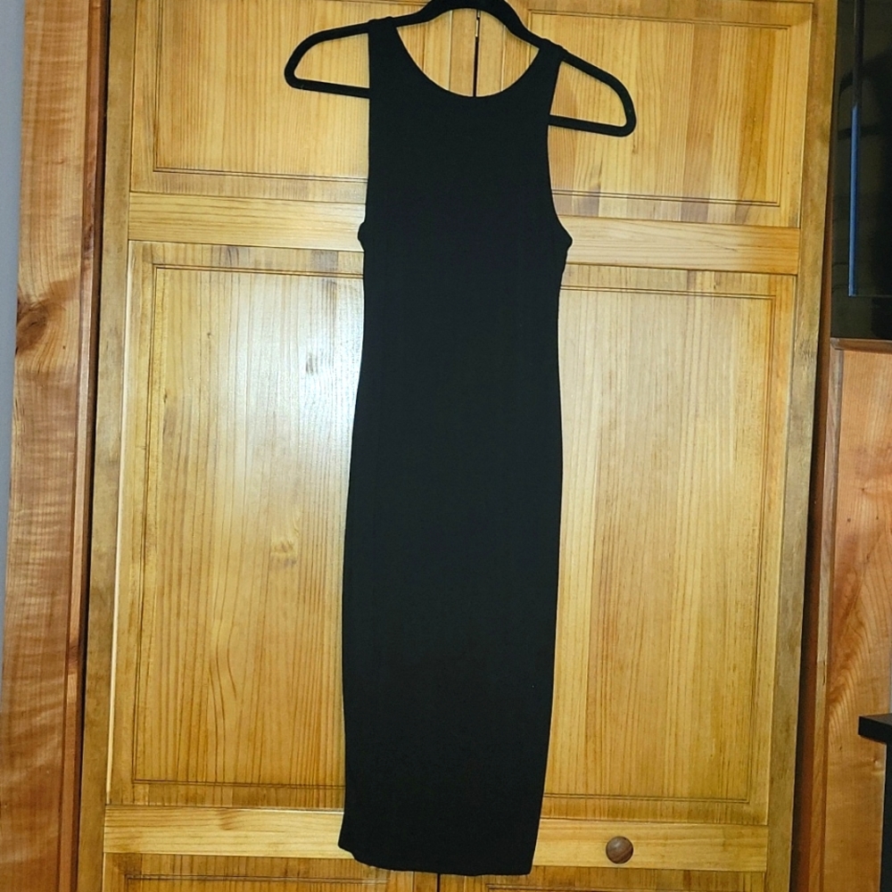 Black Bodycon Midi Dress